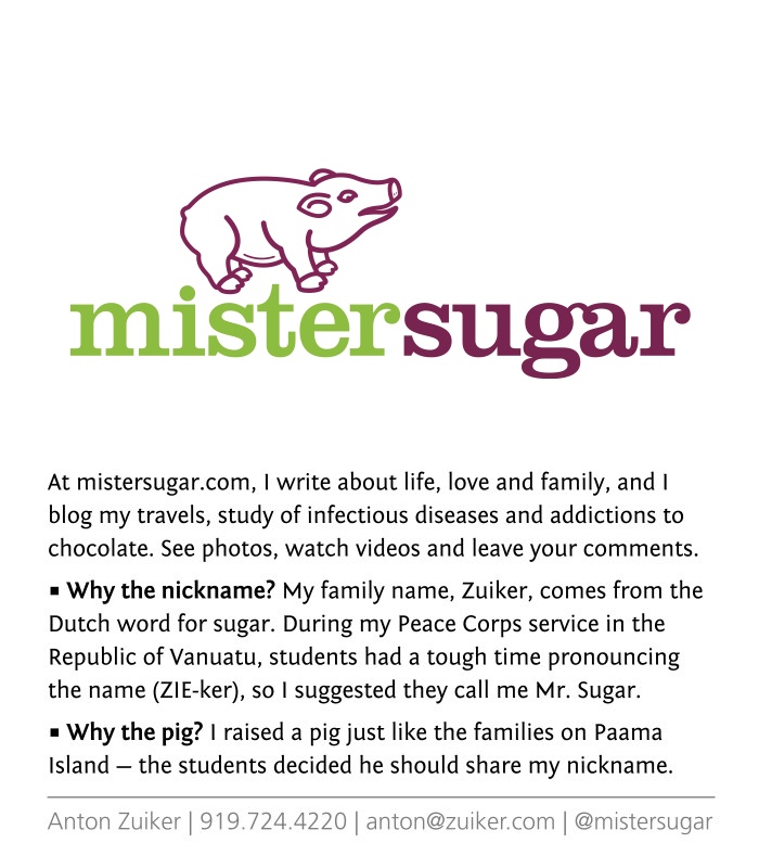 mistersugar business card